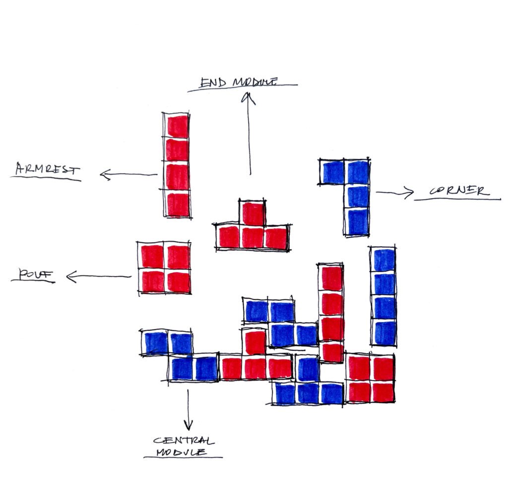 shakeshake design studio milano sofa